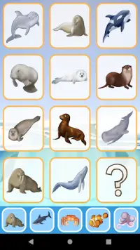 Звуки морских животных (развивающая детская игра) Screen Shot 0