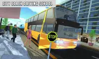 Bus de autobús moderno NY City Driving School Test Screen Shot 3