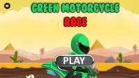 Green Motorcycle Race Screen Shot 0