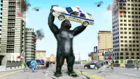 gorila aplasta ciudad alboroto Screen Shot 0