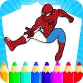 Juegos de super héro para colorear