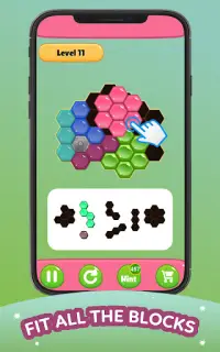 Hexa jigsaw puzzle: Hero Block Screen Shot 0