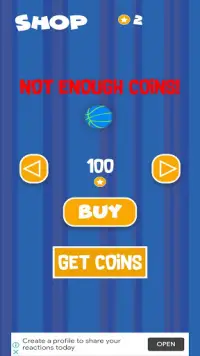 Jumping Basketball Free Fall Endless Challenge Screen Shot 2