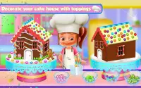 Ginger Bread House Cake Girls Cooking Game Screen Shot 20