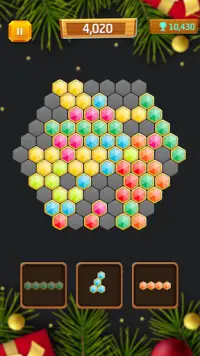 Christmas Block Hexa Puzzle: Drop classic hexagon Screen Shot 5