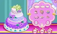 لعبة كعكة الزفاف الوردية Screen Shot 2