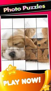 Puppies Pictures-Puppy Dogs Puzzle Game Screen Shot 1