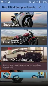 Best HD Motorcycle Sounds Screen Shot 0