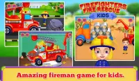 Пожарные и пожарная машина - игры для детей Screen Shot 3