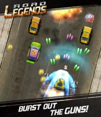 Road Legends - Car Racing Shooting Games For Free Screen Shot 6