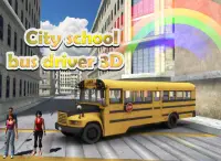 المدينة سائق حافلة المدرسة 3D Screen Shot 5