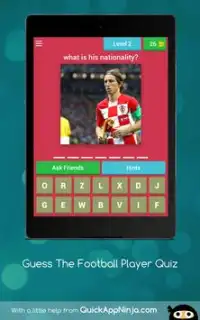 Guess The Football Player Quiz Screen Shot 9