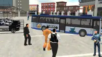 US Police Bus Driving Sim: การขนส่งนักโทษคุก Screen Shot 2