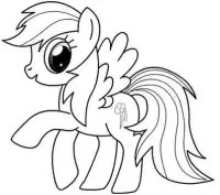 Coloring Pages Little Pony New Screen Shot 1