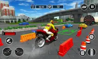 دراجة وقوف السيارات لعبة 2017: مدينة القيادة 3D Screen Shot 0