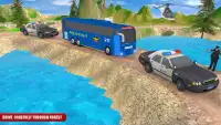 Polizei Bus Gefangener Transport sim Screen Shot 0