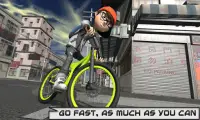 자전거 게임에서 자전거 라이더 레이서 던지기 종이 Screen Shot 0