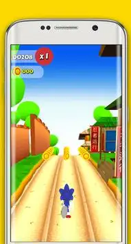 Super Sonic Hero Dash : Subway Sonics Surf Runner Screen Shot 2