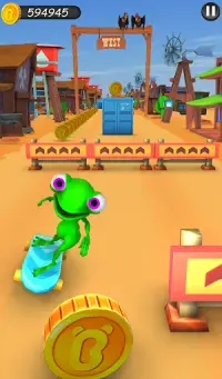 Endless Green Frog Run - Frog Runner Games 2020 Screen Shot 5