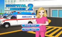 Hospital Nurses 2 девушка игры Screen Shot 0