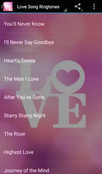 Love Song Ringtones Screen Shot 3