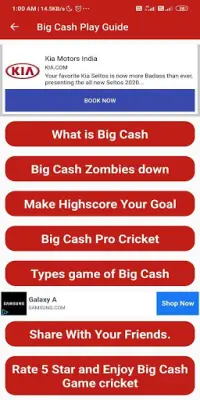 Big Cash Play Guide - Play Games & Earn Money Screen Shot 0