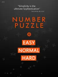 Sliding Number Puzzle - Clean & Simple One Screen Shot 2