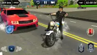 पुलिस बाइक रेसिंग मुफ़्त - Police Bike Racing Free Screen Shot 1