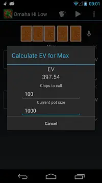Poker Calculator Screen Shot 4