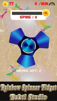 Rainbow Spinner Fidget Screen Shot 1