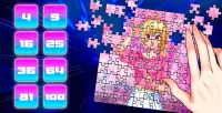 Anime girls - Puzzle game💜 Screen Shot 1