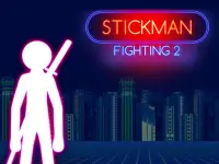 Stickman Fighting : 2 명의 플레이어 재미있는 물리 게임 Screen Shot 0
