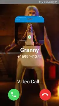 Video Call Fake Doll : Scary Granny Hello Screen Shot 2