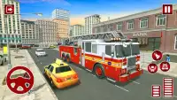 Flying Fire Fighter Rescue Truck Screen Shot 3