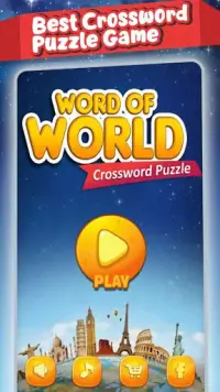Word of World - Crossword Puzzle Game Free Screen Shot 0