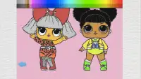LOL Dolls Coloring Game Screen Shot 2