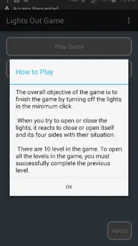 Lights Out Game Screen Shot 1
