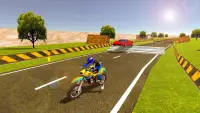 Auto sportive vs corse di motociclette: tracce est Screen Shot 2