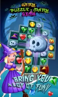 Witch Puzzle Match Gems Screen Shot 2