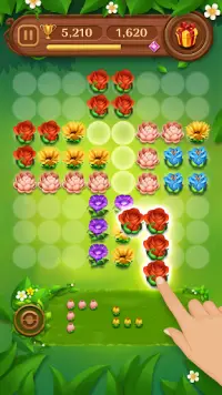 Puzles en flor: bloques Screen Shot 1