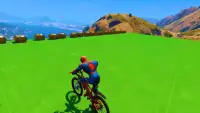 Superhero BMX Stunts Racing: Top Racing Games Screen Shot 3