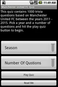 Quiz about Manchester United Screen Shot 0