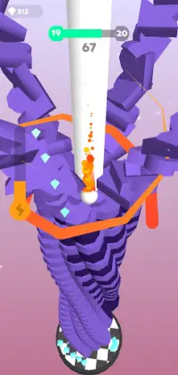 Helix Stack Fall 3D : Relaxing Tower Blaster Screen Shot 0