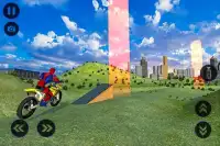 Super Spider Hero Motorcycle Simulator: Mega Ramp Screen Shot 3