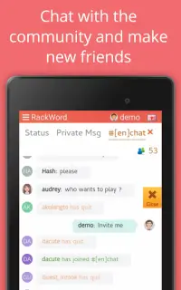 Rackword - Free real-time multiplayer word game Screen Shot 14