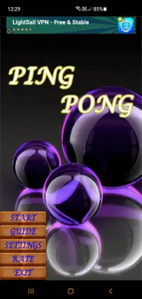 Ping Pong Game Screen Shot 0