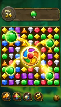 Jewel Match 3 Puzzle: Misión de bloque láser Screen Shot 4