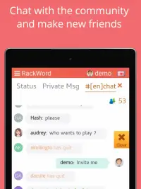 Rackword - Free real-time multiplayer word game Screen Shot 21
