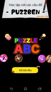 ABC Alphabet Puzzle trò chơi. ~Puzzben2~ Screen Shot 0