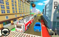 Truck Driving Rescue Game - Fire Truck Rescue 911 Screen Shot 9